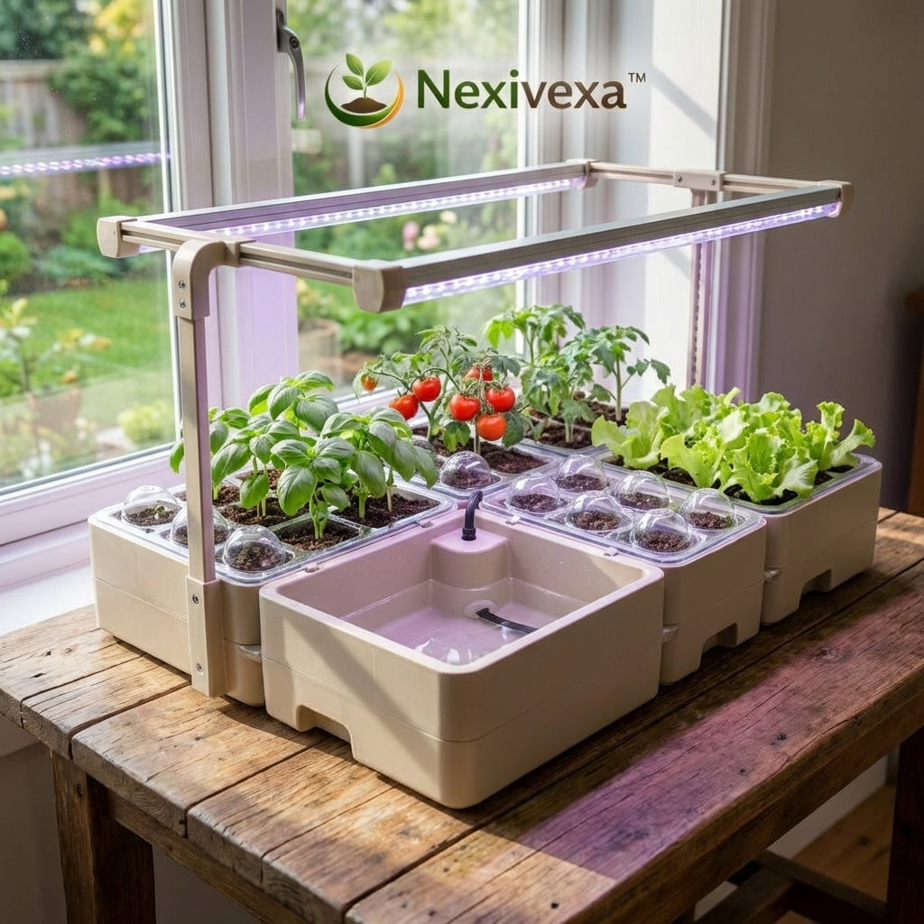 Nexivexa™ Indoor Hydroponic Garden with LED Grow Light